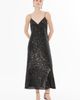 Gizia Gizia Sleek Satin V-Neck Spaghetti Strap Dress - 1