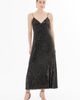 Gizia Gizia Sleek Satin V-Neck Spaghetti Strap Dress - 3