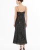Gizia Gizia Sleek Satin V-Neck Spaghetti Strap Dress - 5