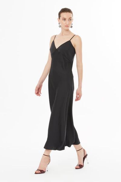 Gizia Gizia Sleeveless Strappy V-Neck Evening Midi Dress