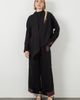 Gizia Gizia Tie-Neck Embroidered Long Sleeve Black Blouse  - 1
