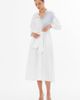 Gizia Gizia White Beaded Belted Dress  - 1