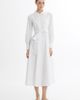 Gizia Gizia White Embroidered Detail Midi Dress  - 1