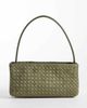 Glamorous Glamorous 90s woven shoulder bag in olive faux suede-Green - 1