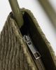 Glamorous Glamorous 90s woven shoulder bag in olive faux suede-Green - 3
