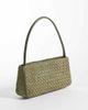Glamorous Glamorous 90s woven shoulder bag in olive faux suede-Green - 4