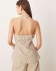 Glamorous Glamorous asymmetric tie halter top in white and blue stripes - part of a set-Multi - 4