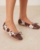 Glamorous Glamorous ballet flats in cow print-Multi - 4
