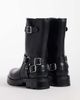 Glamorous Glamorous biker mid ankle boots in black - 4