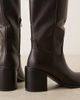 Glamorous Glamorous block heel knee boots in black-Brown - 2