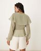 Glamorous Glamorous boho blouse in sage green - 3