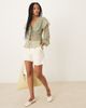 Glamorous Glamorous boho blouse in sage green - 4