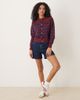 Glamorous Glamorous boxy fit cardigan in blue and red stripe-Multi - 2