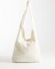 Glamorous Glamorous broderie shoulder tote bag in white - 1