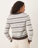 Glamorous Glamorous button down baby cardigan in brown multi stripes - 3