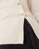 Glamorous Glamorous button down fitted cardigan with cinched in waist in cream-White - 4