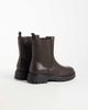 Glamorous Glamorous chunky ankle boots in brown PU - 4