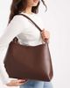 Glamorous Glamorous clean tote shoulder bag in dark brown - 4