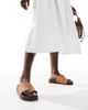 Glamorous Glamorous clog sandals in tan-Brown - 3