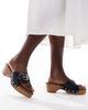 Glamorous Glamorous clog sandals with buckles in black - 4