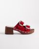 Glamorous Glamorous clogs in red suedette - 1