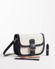 Glamorous Glamorous contrast raffia crossbody bag in monchrome-Multi - 2