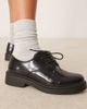 Glamorous Glamorous derby lace-up shoes in black - 4