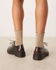 Glamorous Glamorous derby lace-up shoes in brown - 2