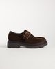 Glamorous Glamorous derby shoes with buckle in chocolate suedette-Brown - 1