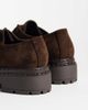 Glamorous Glamorous derby shoes with buckle in chocolate suedette-Brown - 2