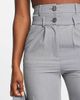 Glamorous Glamorous double waist wide leg tailored pants in icy gray - part of a set - 4