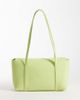 Glamorous Glamorous faux leather shoulder bag in lime green - 4
