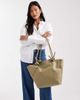 Glamorous Glamorous faux leather tote bag with knot detail in olive green - 1