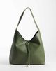 Glamorous Glamorous faux leather tote in olive green - 1