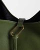 Glamorous Glamorous faux leather tote in olive green - 3
