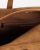 Glamorous Glamorous faux suede box shoulder bag in brown - 3
