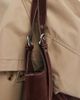 Glamorous Glamorous faux suede shoulder tote bag in chocolate brown - 3