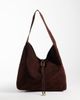 Glamorous Glamorous faux suede tote in brown - 1