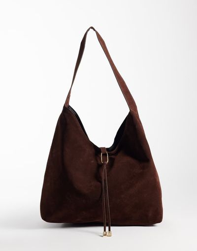 Glamorous Glamorous faux suede tote in brown