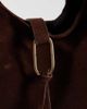 Glamorous Glamorous faux suede tote in brown - 3