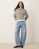 Glamorous Glamorous fitted boxy knit sweater in gray - 2
