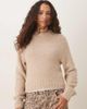 Glamorous Glamorous fitted boxy knit sweater in oatmeal-Neutral - 1