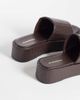 Glamorous Glamorous flatform sandals in woven brown - 4
