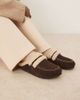 Glamorous Glamorous fluffy slip on mules in expresso-Brown - 1