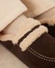 Glamorous Glamorous fluffy slip on mules in expresso-Brown - 3