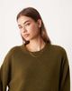 Glamorous Glamorous fluted sleeve sweater in khaki green - 4