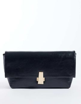 Glamorous Glamorous fold top clutch bag in black