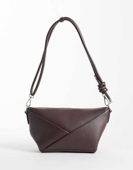 Glamorous Glamorous folded detail cross body bag in brown