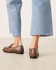 Glamorous Glamorous fringed loafers in brown PU - 2