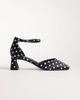 Glamorous Glamorous heeled mary janes in black and white polka dots - 1